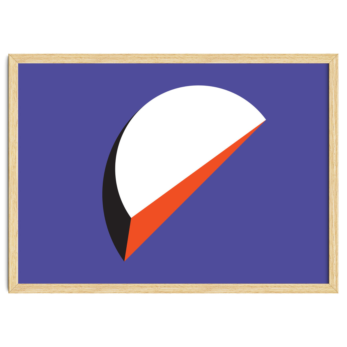 Geometric Shapes No. 37 - orange & purple