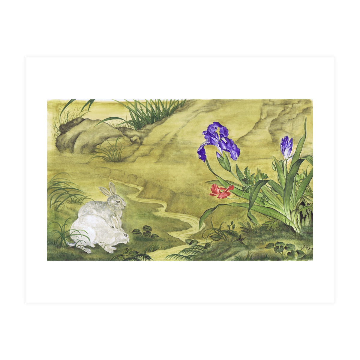 Rabbits, Iris & Poppy (Print Only)