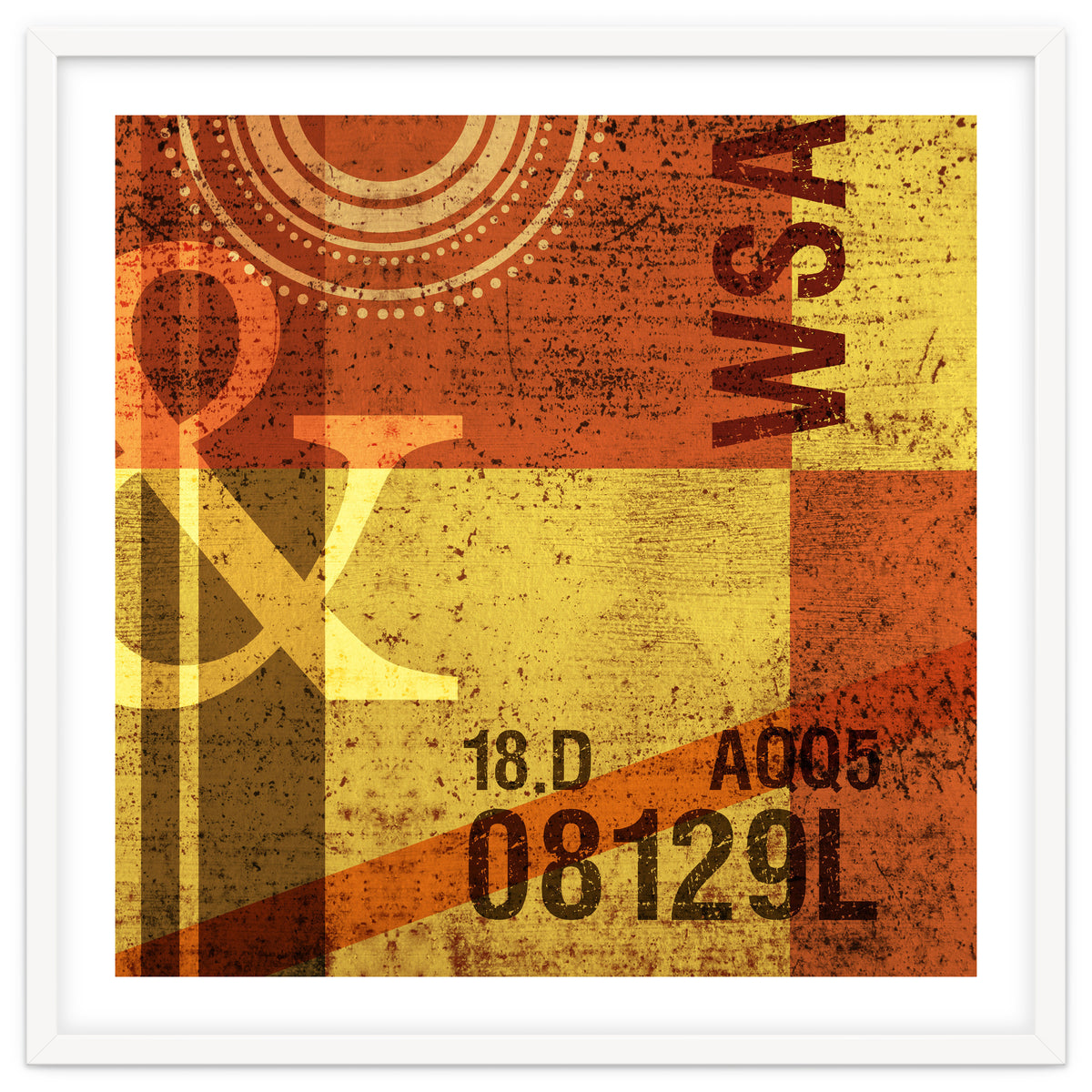 Abstract Industrial Yellow