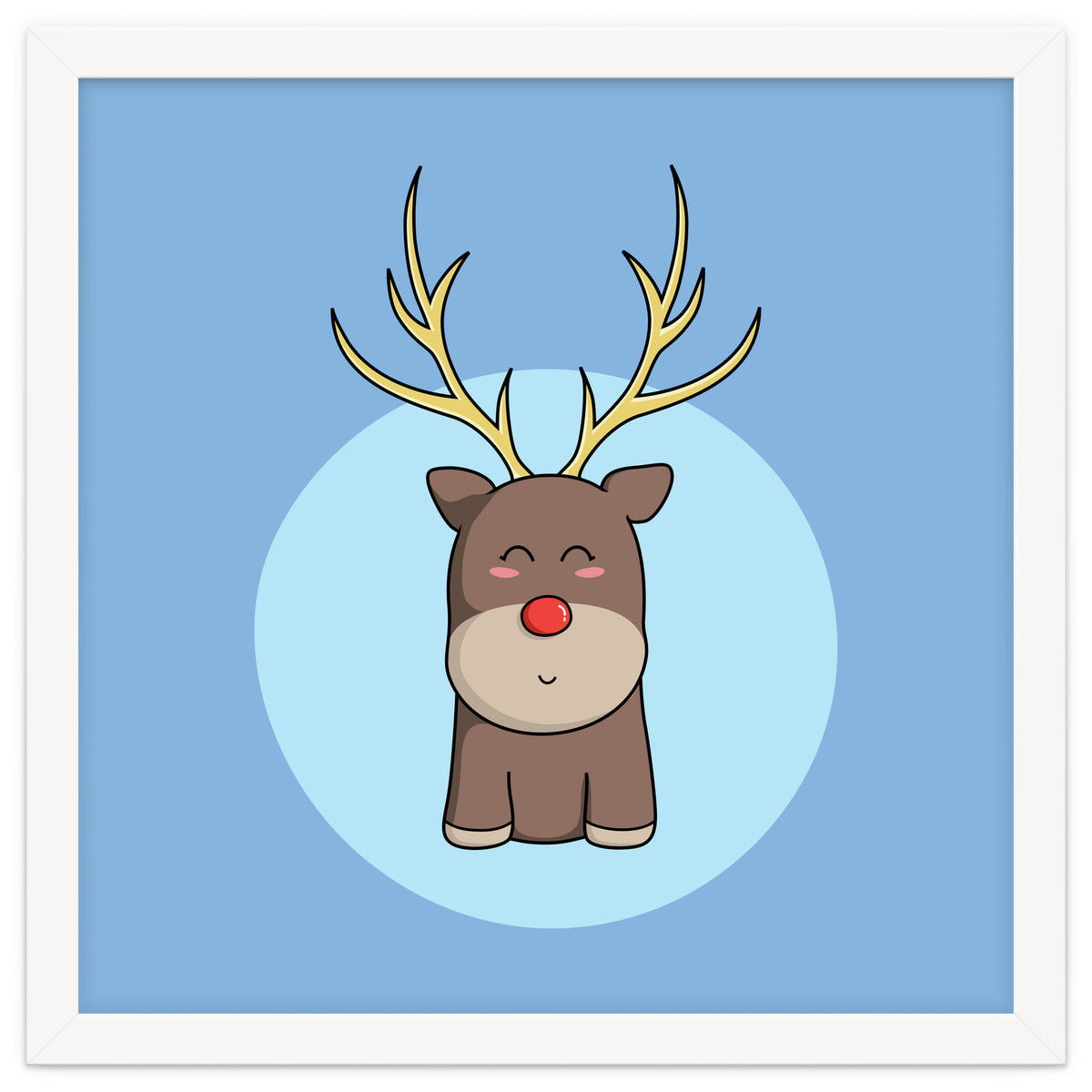 Kawaii Cute Christmas Reindeer
