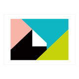 Geometric Shapes No. 266 - pink & lime (Print Only) thumbnail