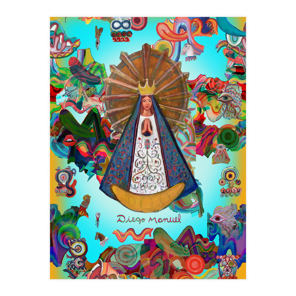 Virgen Y Graffiti 7 (Print Only)