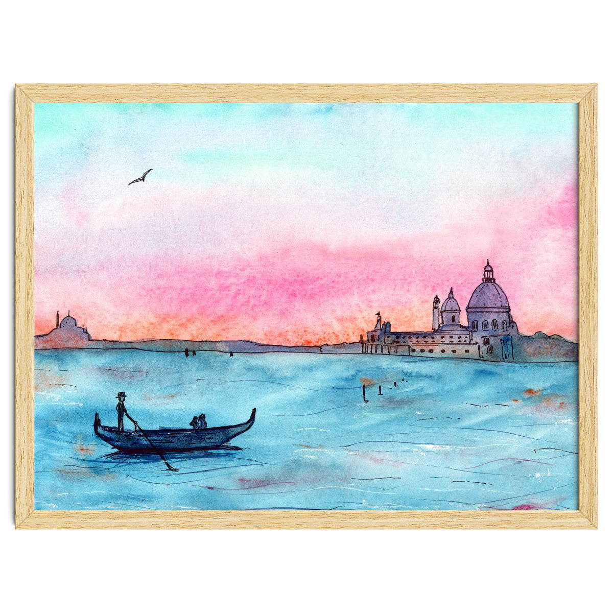 Sunset in Venice || watercolor