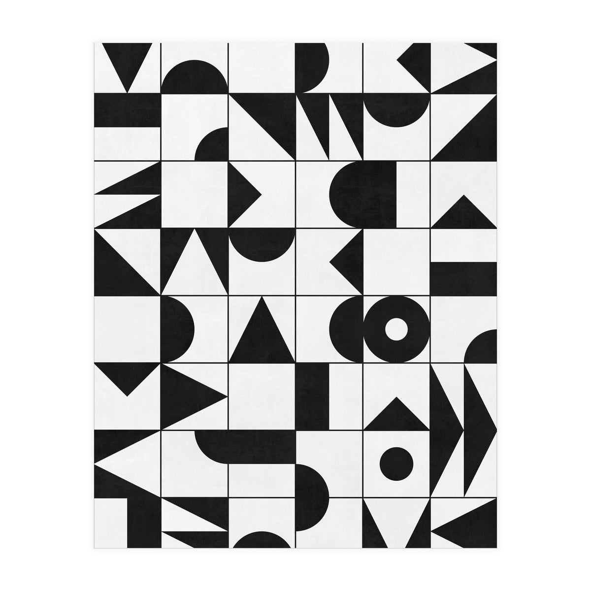 My Favorite Geometric Patterns No.10 - White (Print Only)