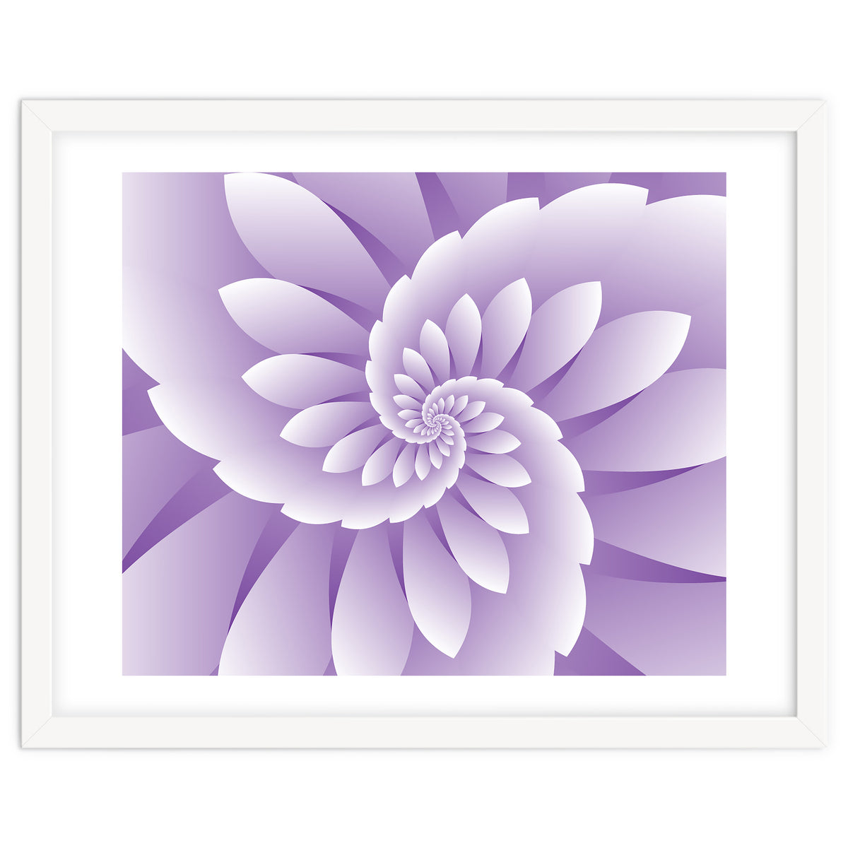 Abstract Purple Floral