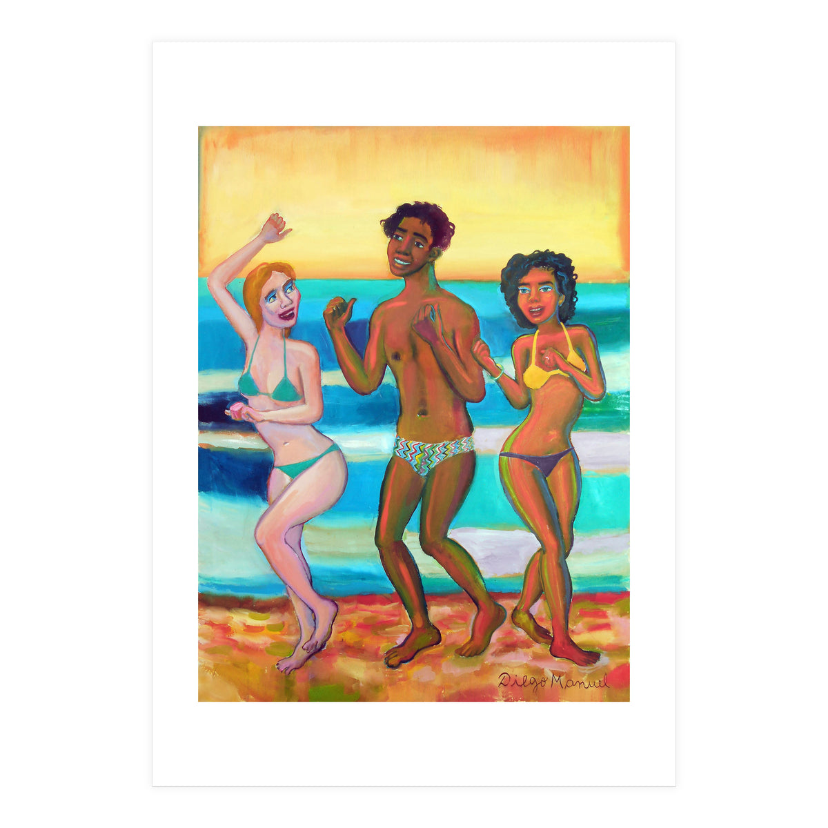 Bailando En La Playa 2020 2 B (Print Only)