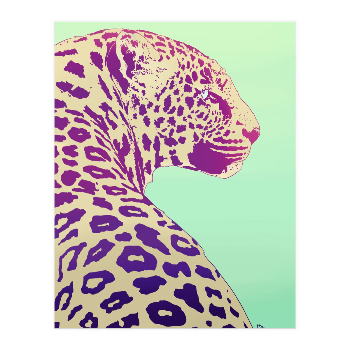 Leopard Under The Sun (Print Only)
