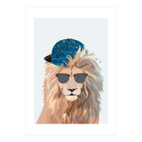 Skater Lion Portrait (Print Only) thumbnail