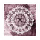 Bohochic Mandala In Burgundi (Print Only) thumbnail