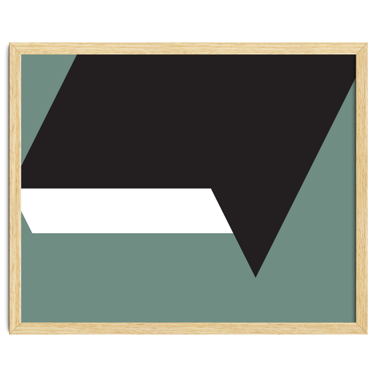 Geometric Shapes No. 85 - black, white & grey