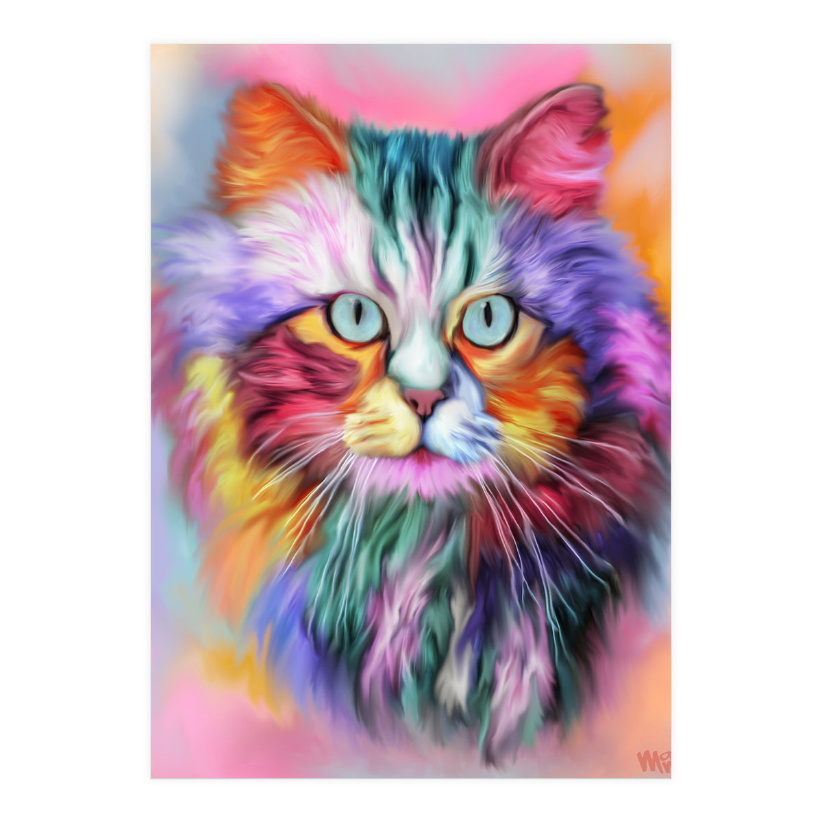 Rainbow Cat (Print Only)