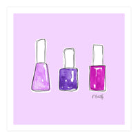 Nail Polish Watercolour | Purple (Print Only)
