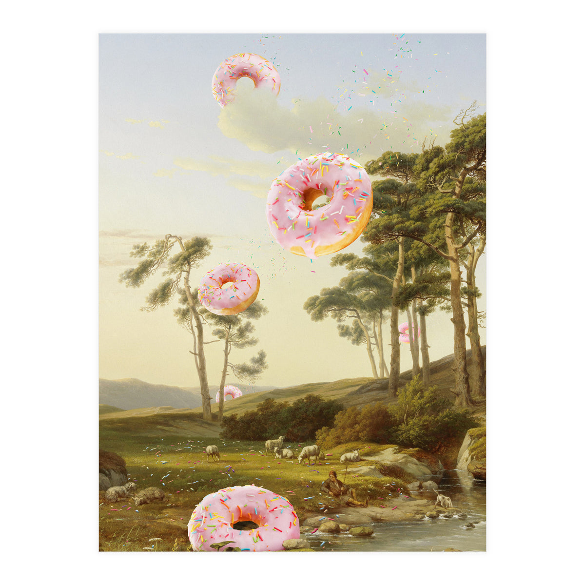 Cloudy With A Chance Of Donuts (Print Only)