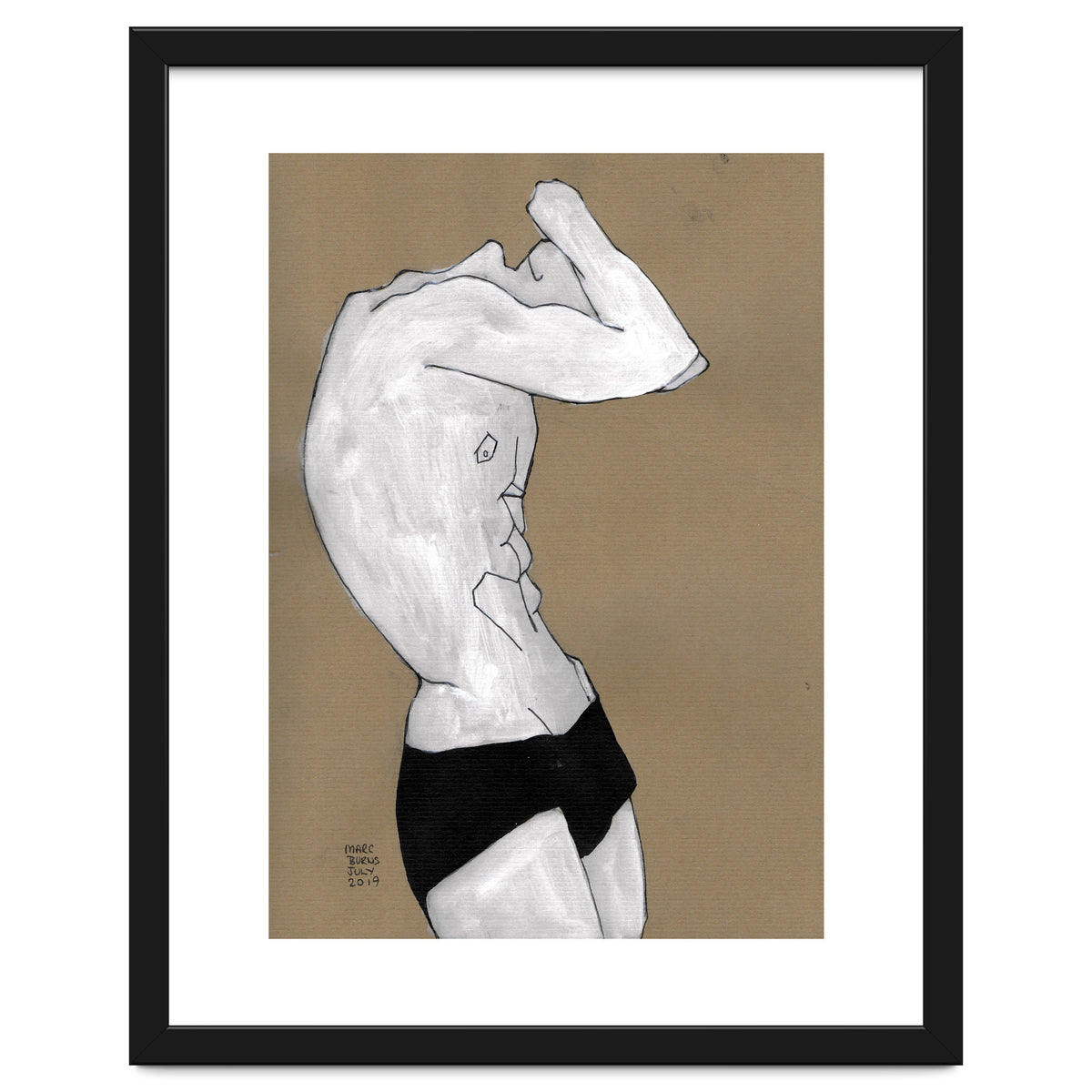 Untitled #41 - Man in black shorts