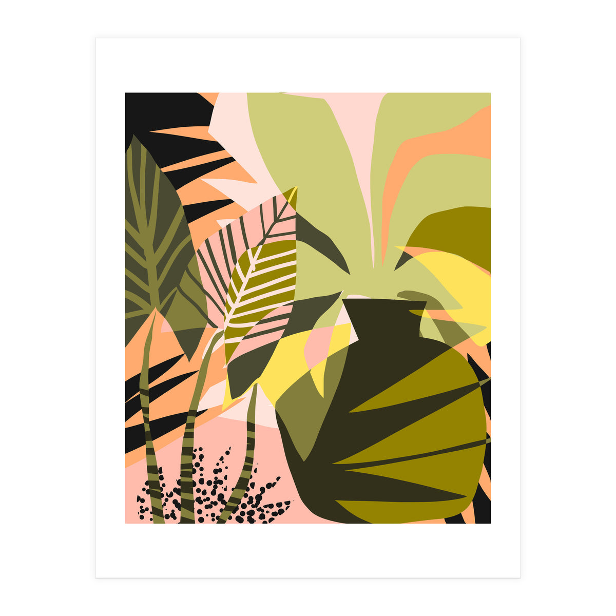 A Flower Blooms Best In A Happy Pot (Print Only)