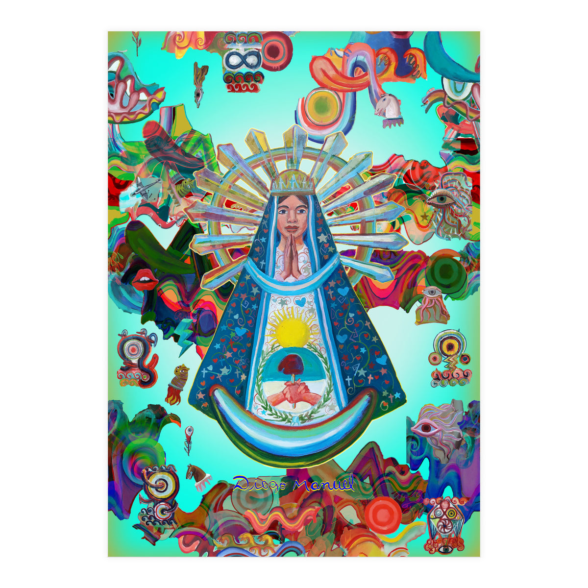 Virgen Y Graffiti 26 (Print Only)