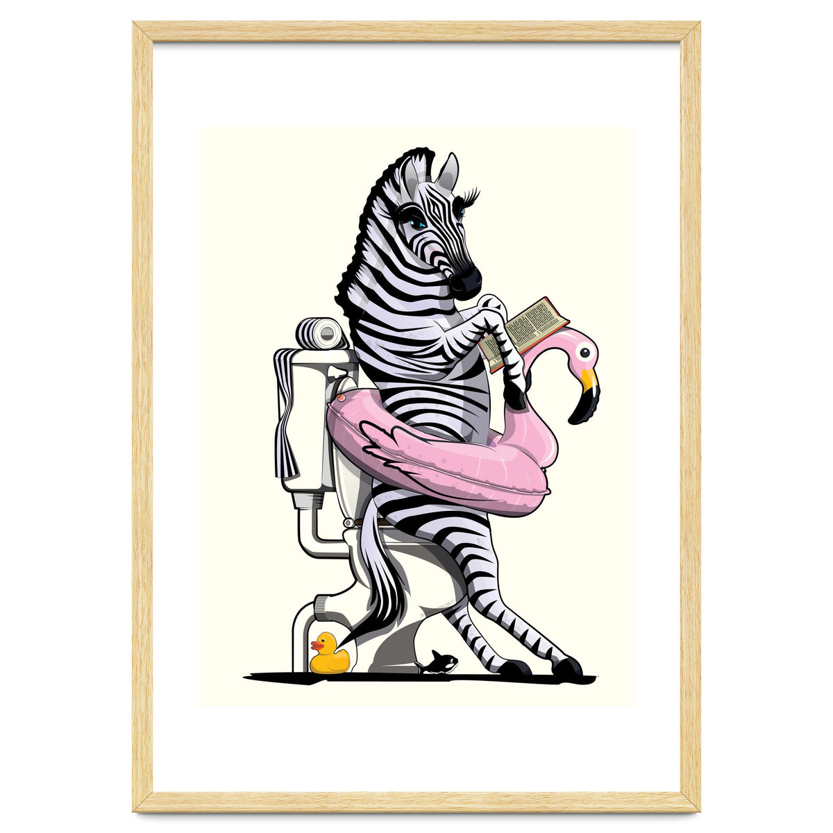 Zebra on the Toilet, Funny Bathroom Humour