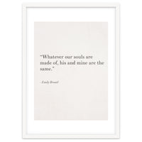 Whatever Our Souls Are Made Of By Bronte, White