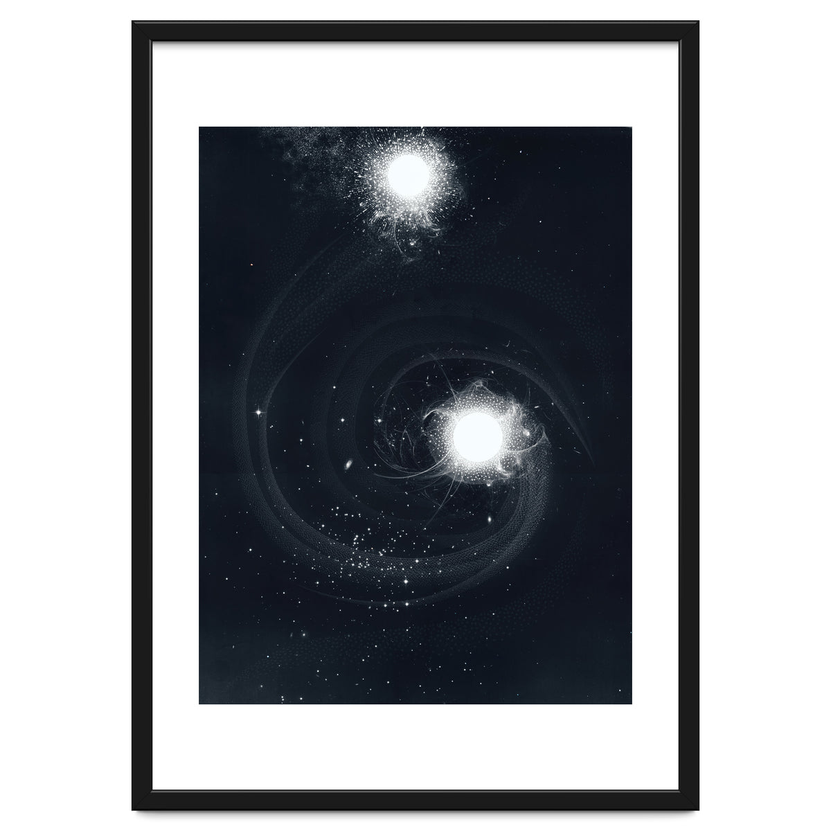Vintage Cosmos: Double Spiral Nebula
