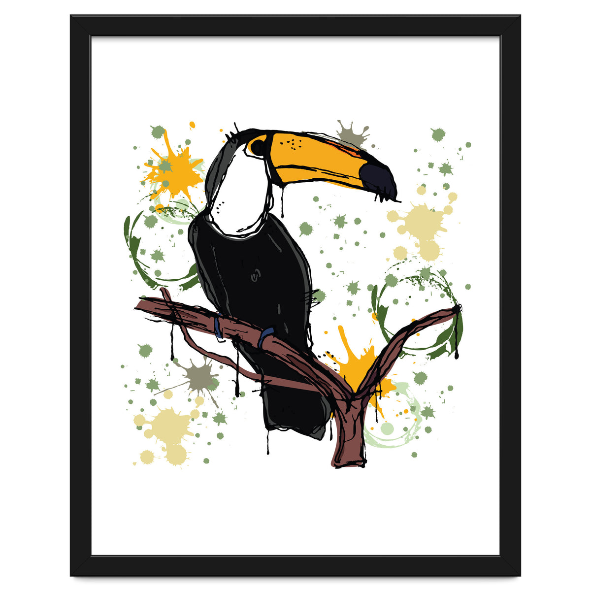 Toucan scribble sketch