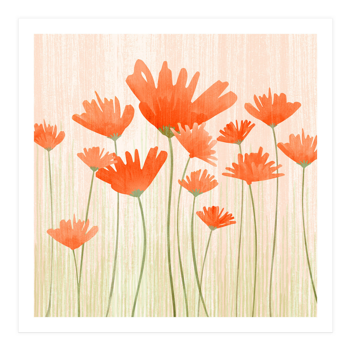 Red Poppy Meadow (Print Only)