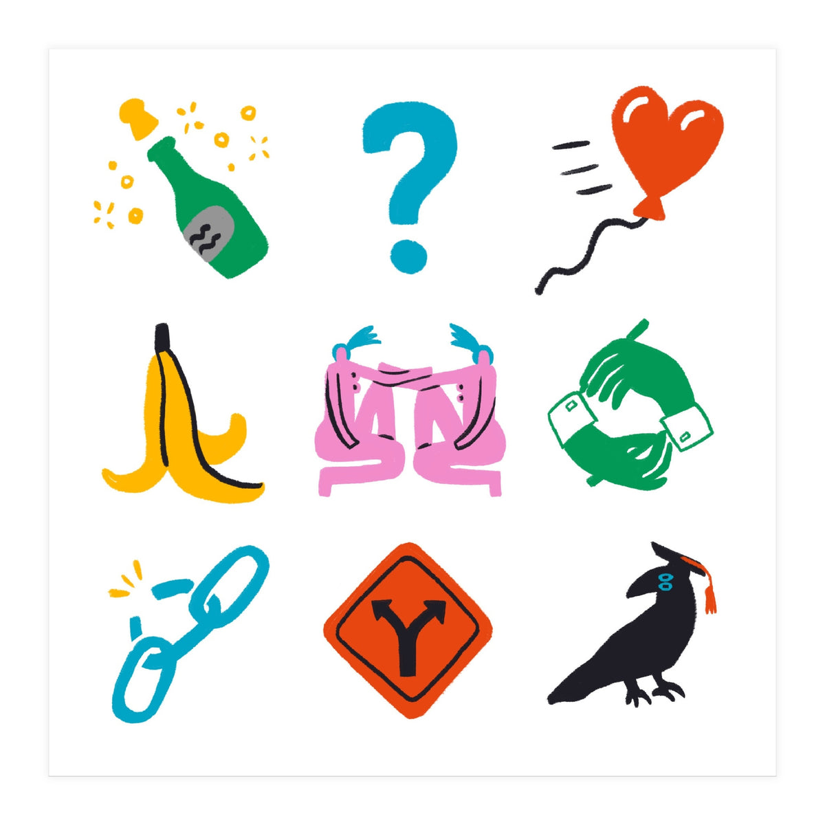 Gemini Emoji (Print Only)