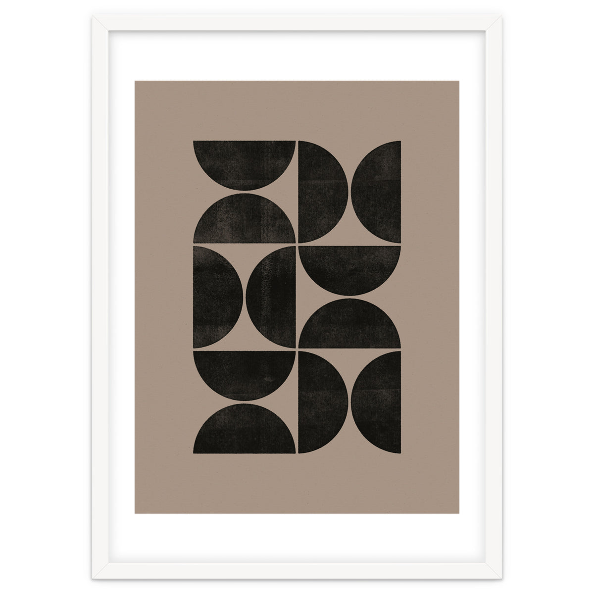 Mid-Century Modern No.24 - Woodblock Print