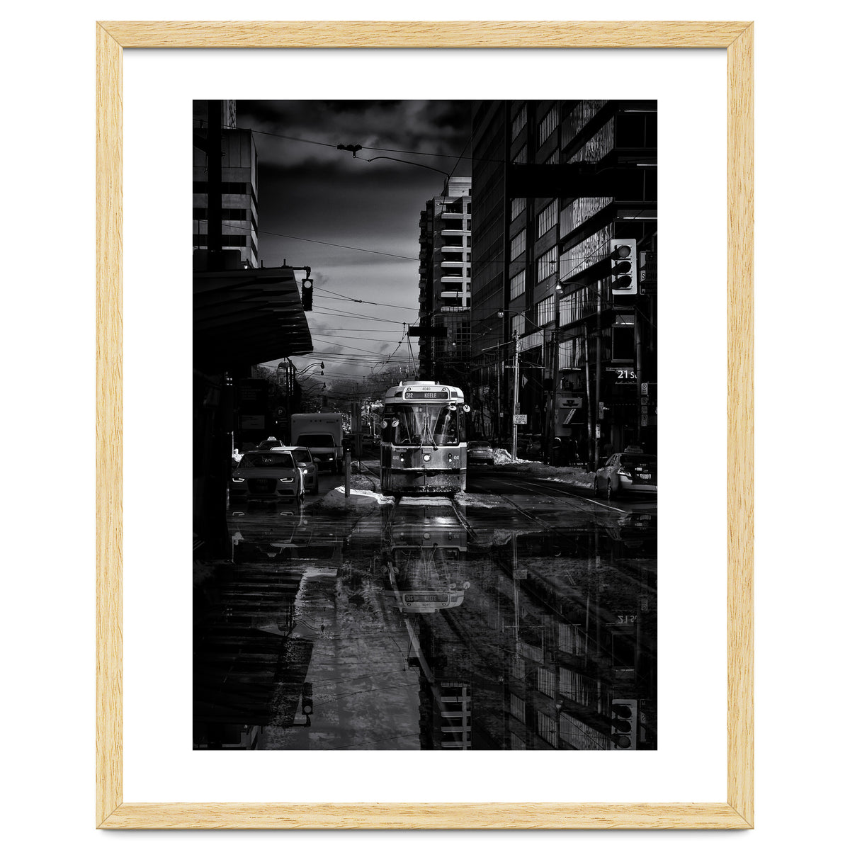 The 512 St. Clair Streetcar Toronto Canada Reflection