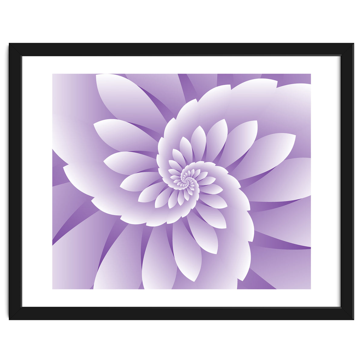Abstract Purple Floral