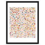 Blush Terrazzo | Pink Eclectic Speckles | Abstract Confetti Painting | Chic Bohemian Illustration thumbnail