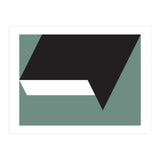 Geometric Shapes No. 85 - black, white & grey (Print Only) thumbnail