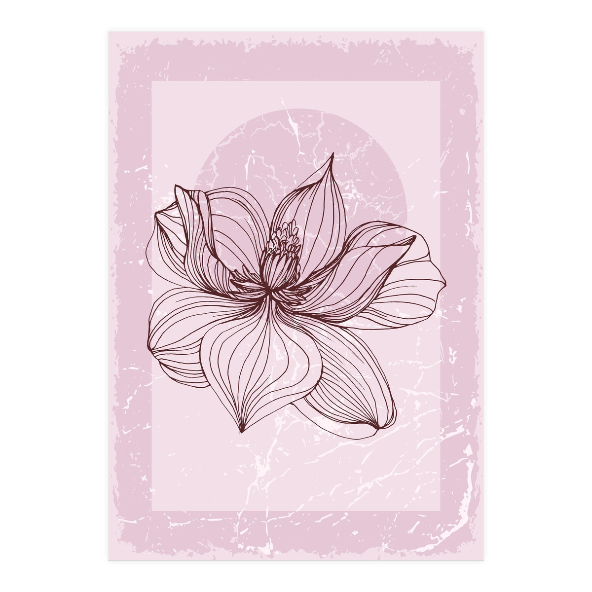 Modern Magnolia flower nature (Print Only)