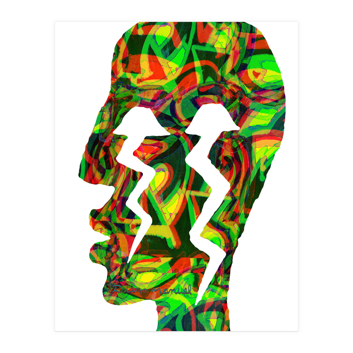 Perfil Con Rayos  (Print Only)