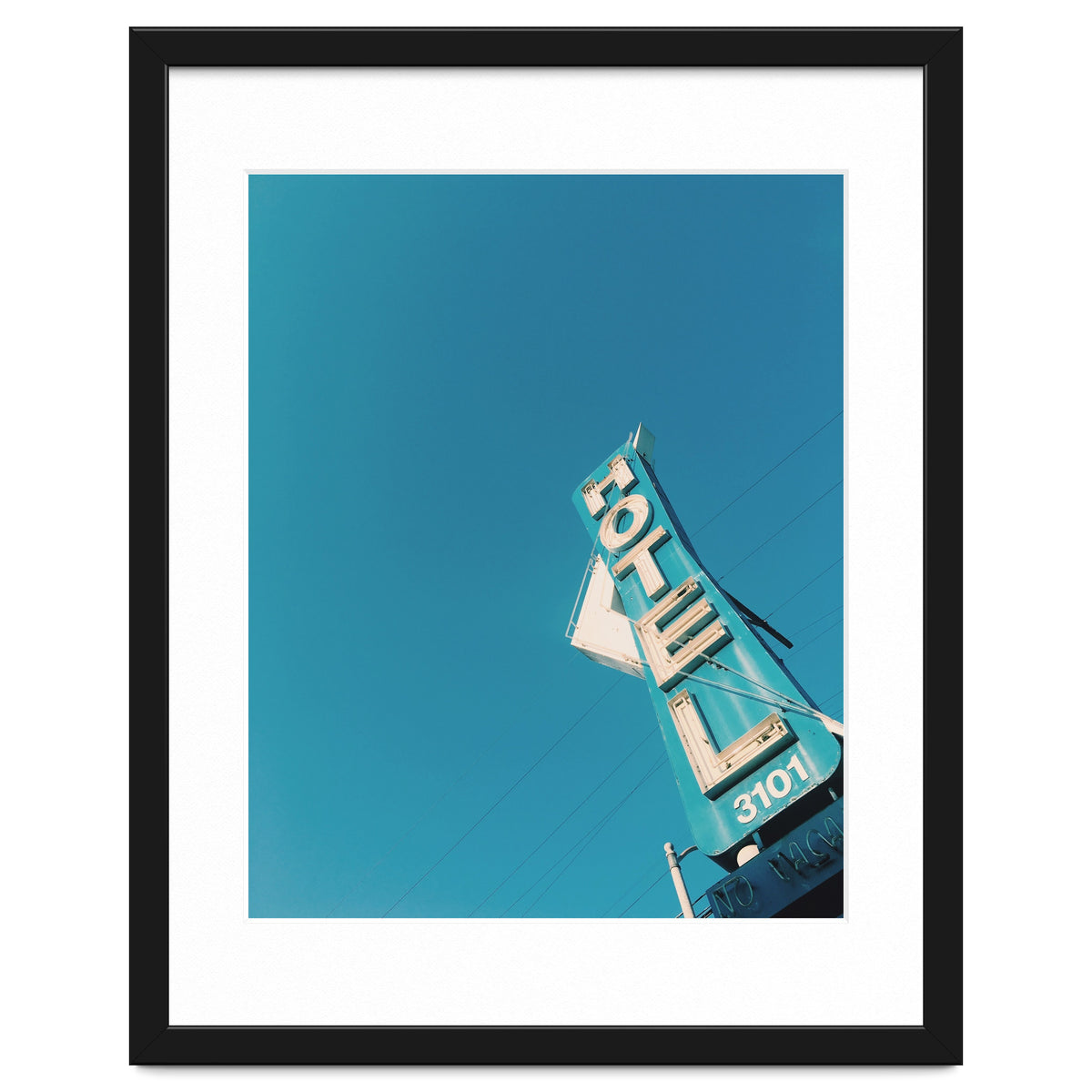 Hotel sign in California