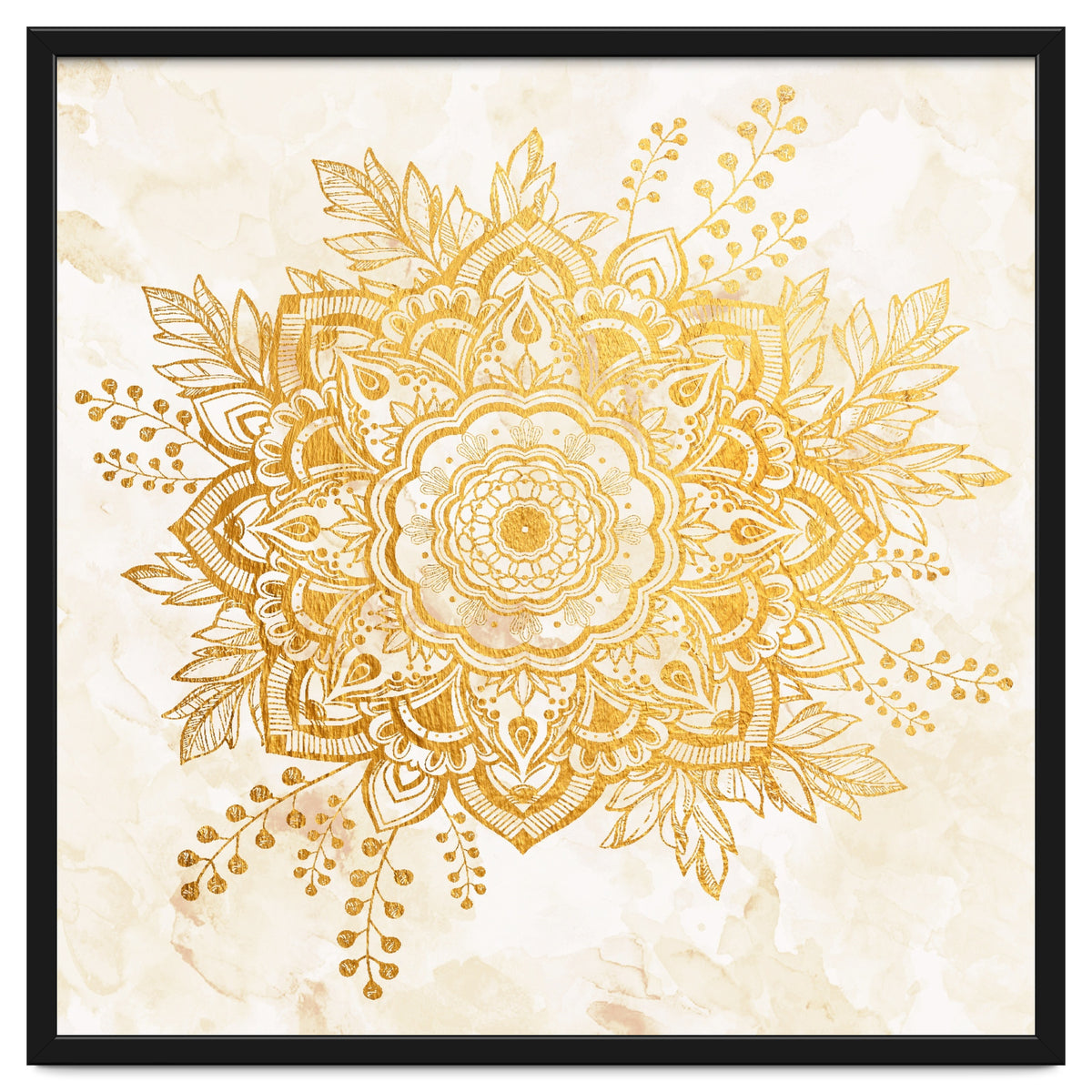 Queen Starring of Mandala-Gold Sunflower II