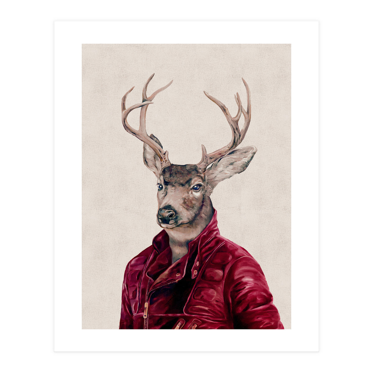 Deer In Leather (Print Only)