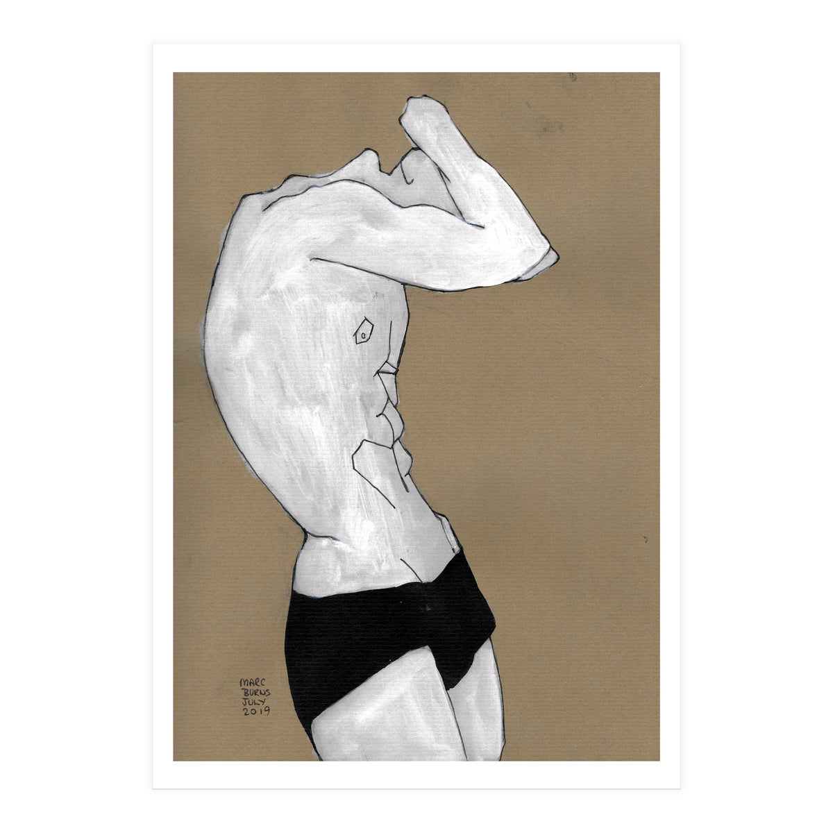 Untitled #41 - Man in black shorts (Print Only)