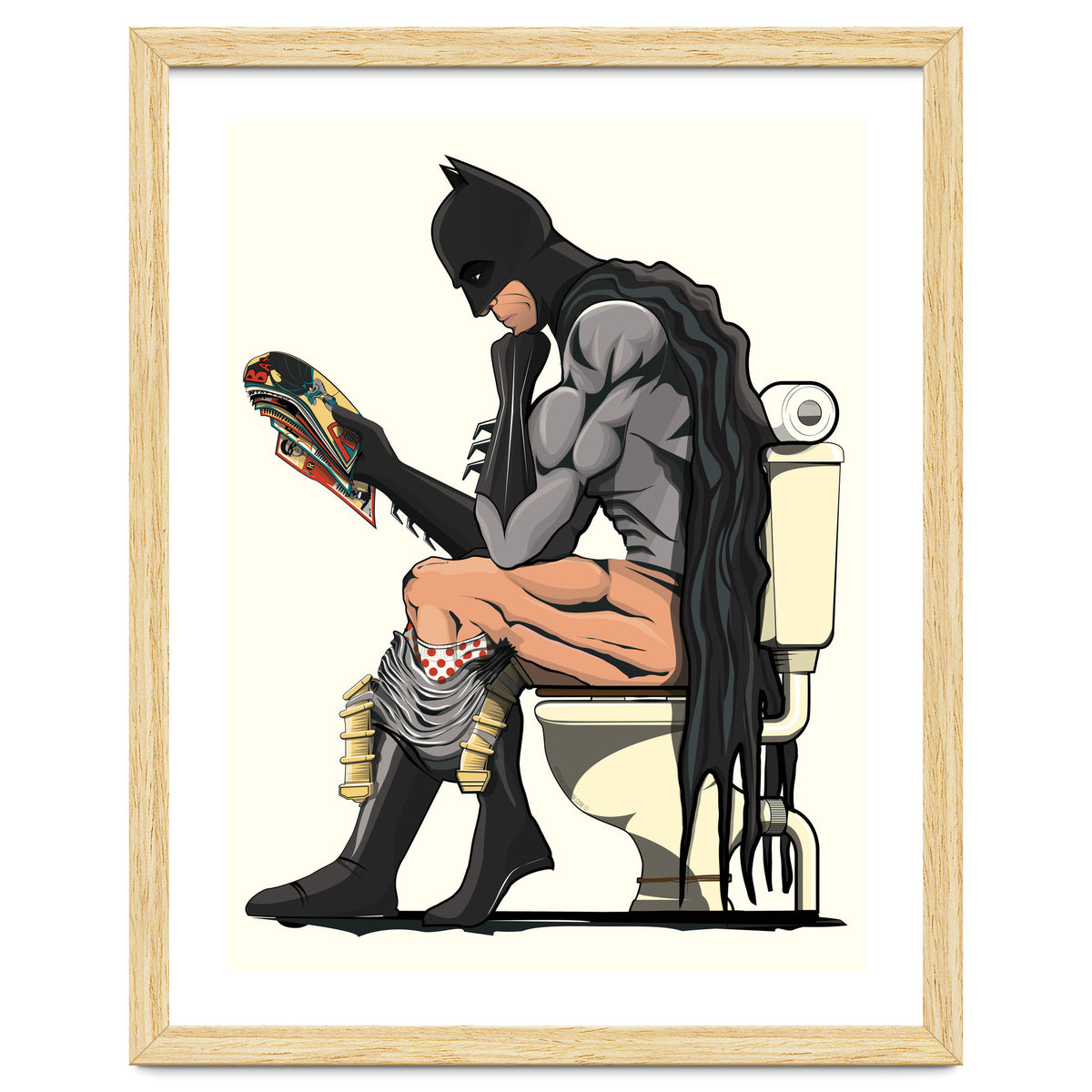 Batman on the Toilet
