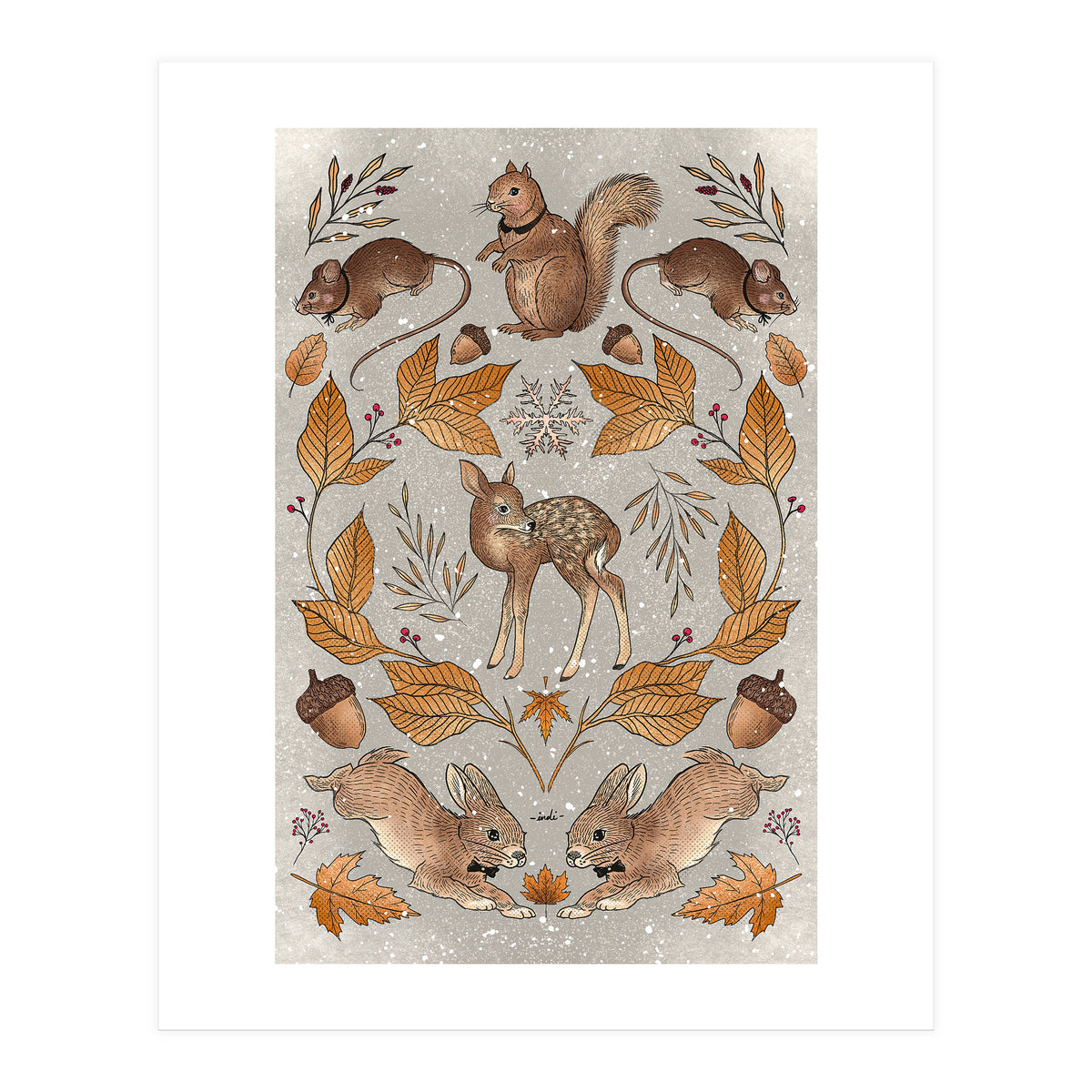 Christmas Animals (Print Only)