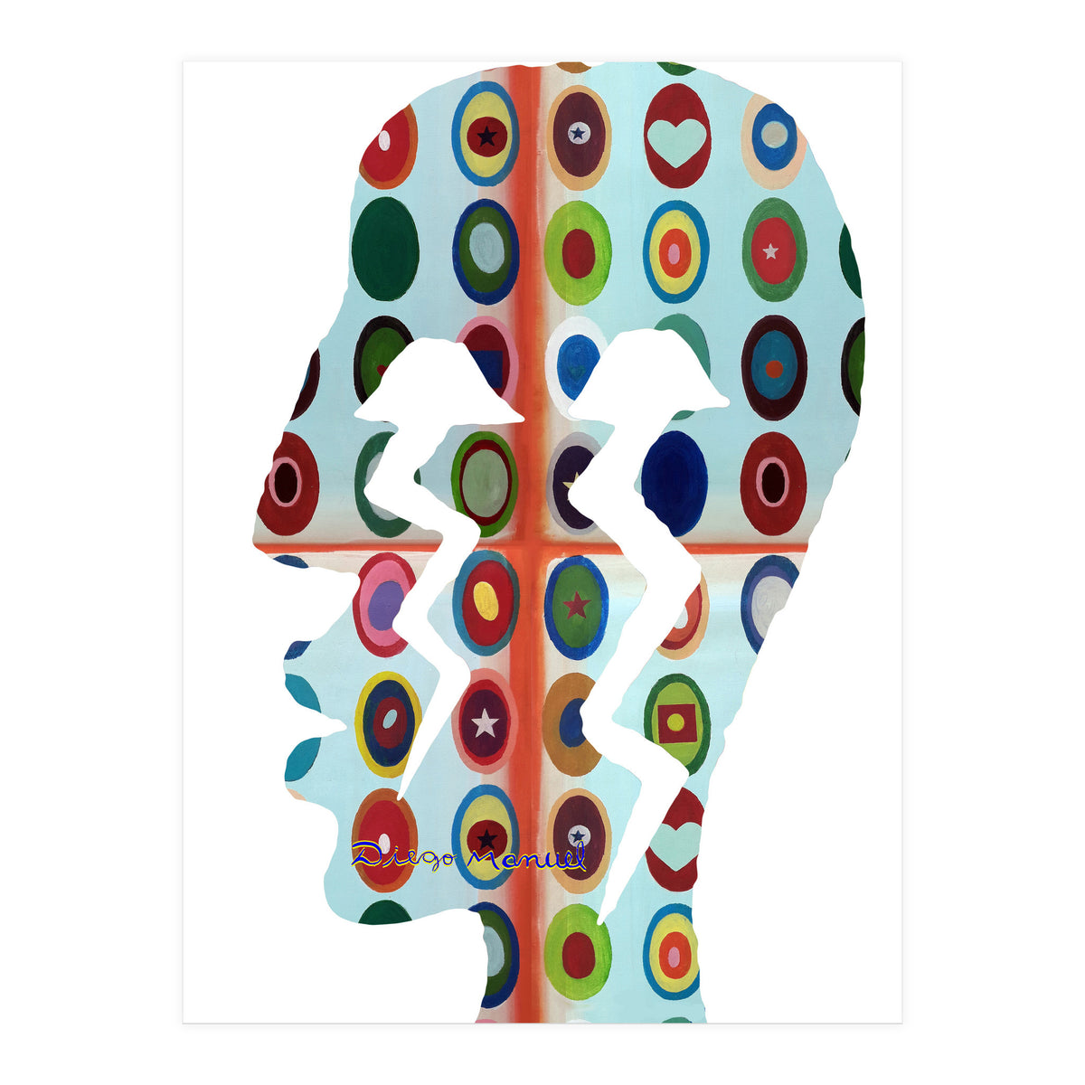 Perfil Con Rayos 9 (Print Only)