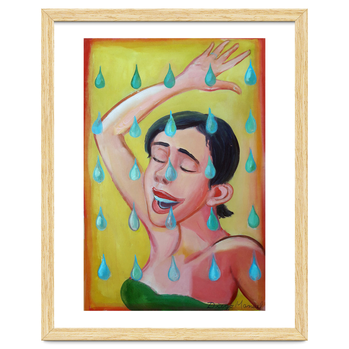 Chica Bajo La Lluvia