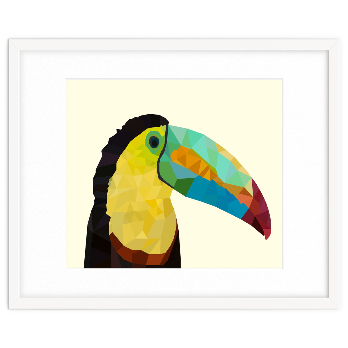Toucan Bird Low Poly Art