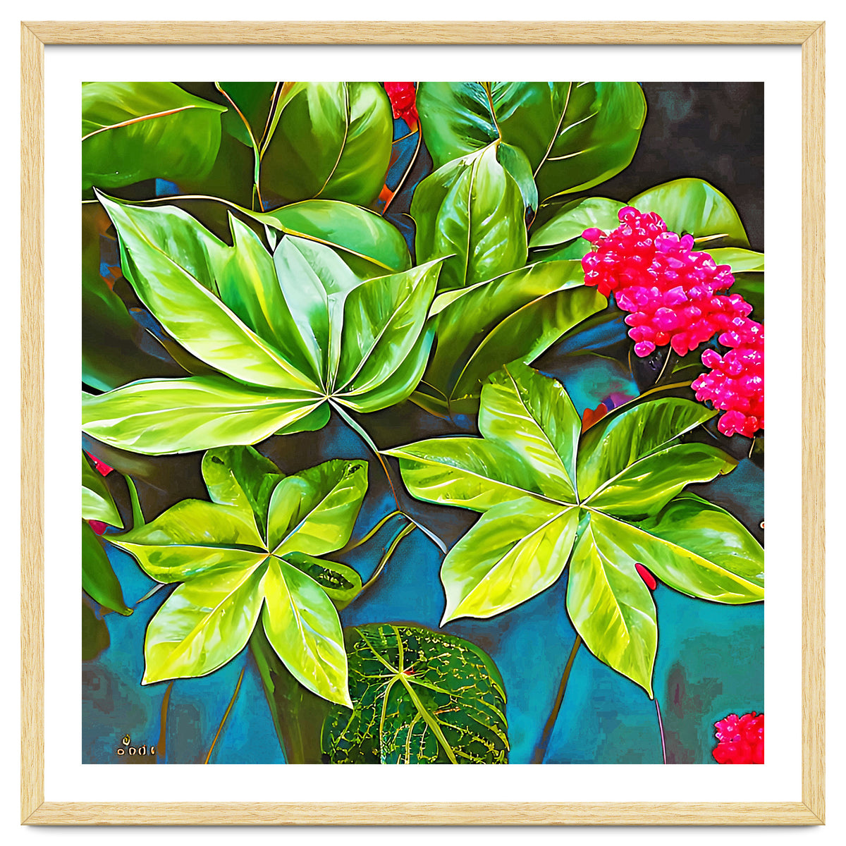 Bloom Like Never Before, Botanical Nature Jungle Plants, Bohemian Floral Blossom Forest Painting