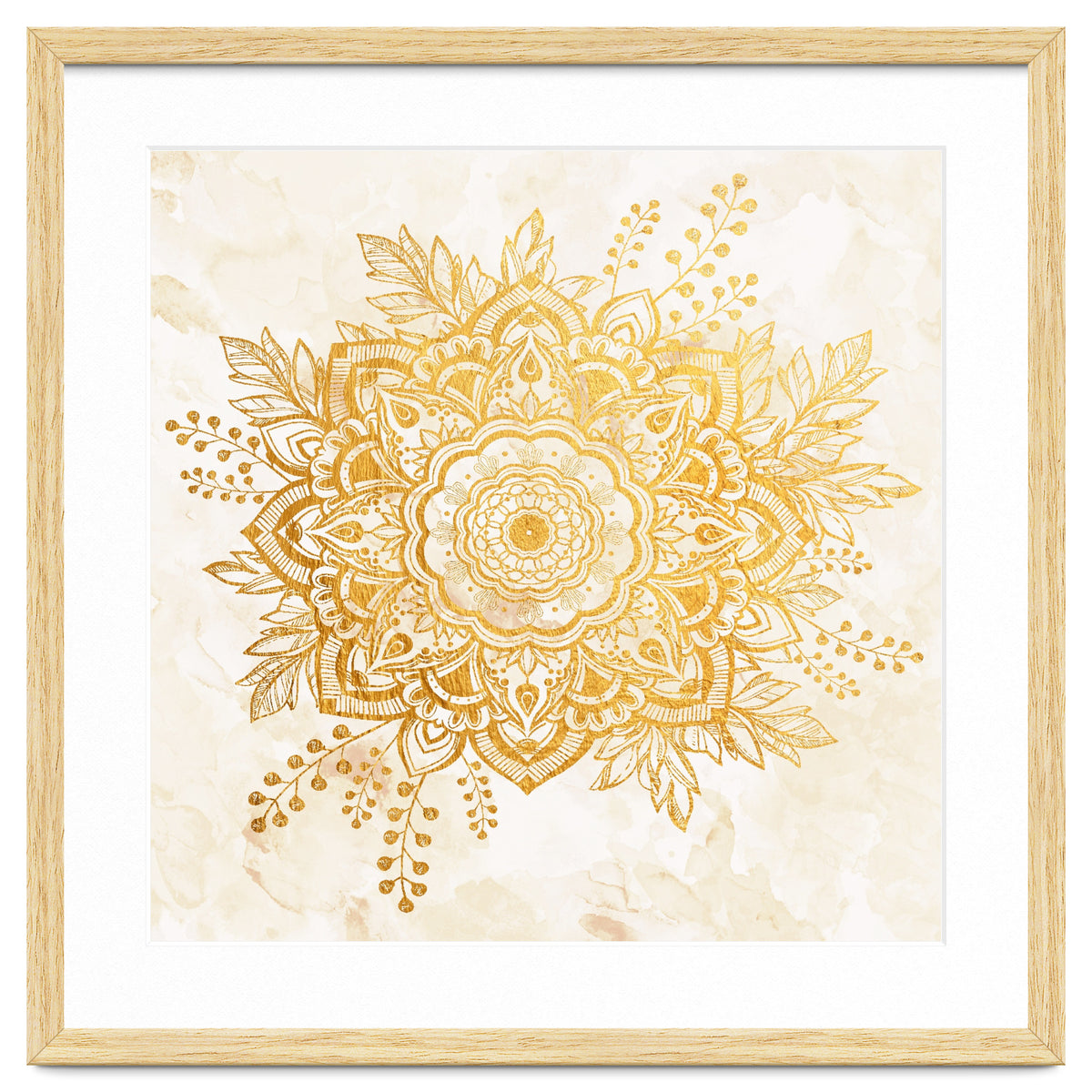 Queen Starring of Mandala-Gold Sunflower II