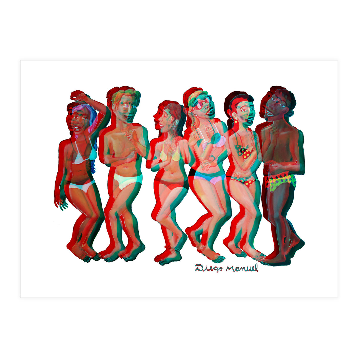 Fiesta En La Playa 2 1 (Print Only)