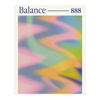 Angel Numbers \\ 888 Balance \\ Color Aura (Print Only)