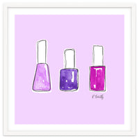 Nail Polish Watercolour | Purple