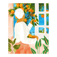 A Few Bad Oranges Is No Reason Not To Bring The Grove Home | Boho Botanical Garden Painting (Print Only)