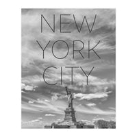 NYC Statue of Liberty | Text & Skyline (Print Only)