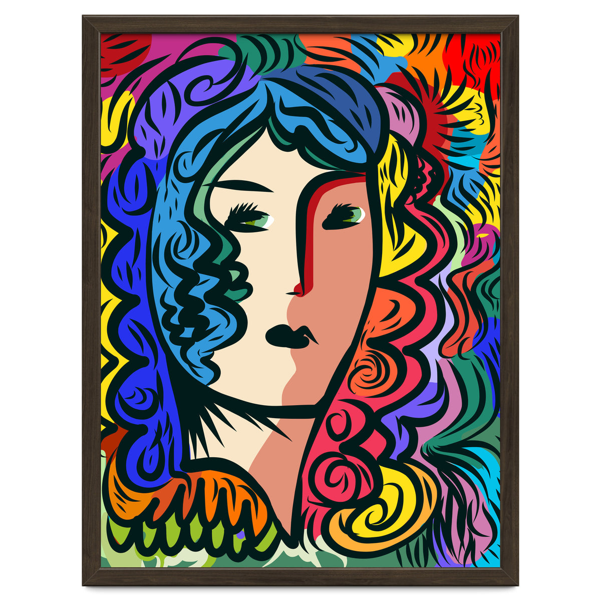 Rainbow Portrait Girl